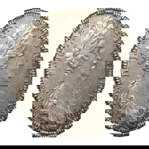 1685 Coronation of Mary Silver Medal by John Roettier