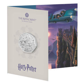 Harry Potter - The Flying Car 2025 UK 50p Brilliant Uncirculated Coin