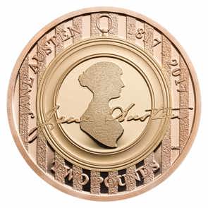 2017 Elizabeth II Jane Austen Gold Proof £2 Coin